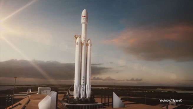 go to 'Falcon Heavy' hebt ab: Musk schießt Tesla ins All